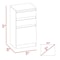 Tuhome Kamelot Dresser With Jewelry Box, Single Door Cabinet, Mirror, Two Drawers, White JLB6741 - alternate 6